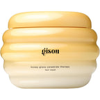 Gisou honey gloss ceramide therapy hair mask front view jar packaging