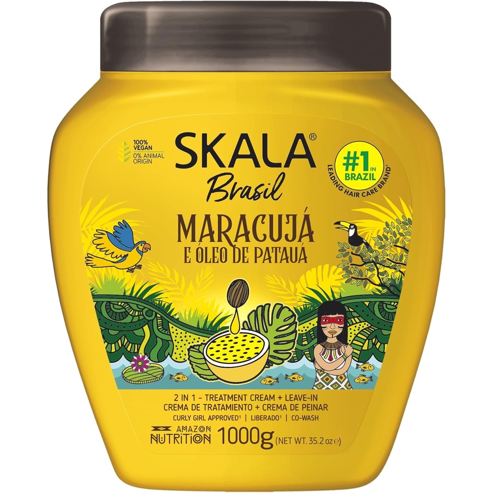 Skala Brasil Passion Fruit And Pataua Oil Treatment Cream front view tub