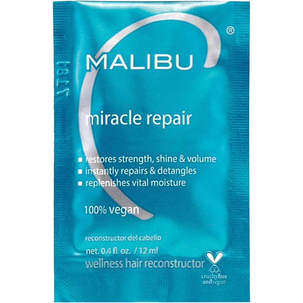 Malibu C Miracle Repair Hair Reconstructor front view packet packaging