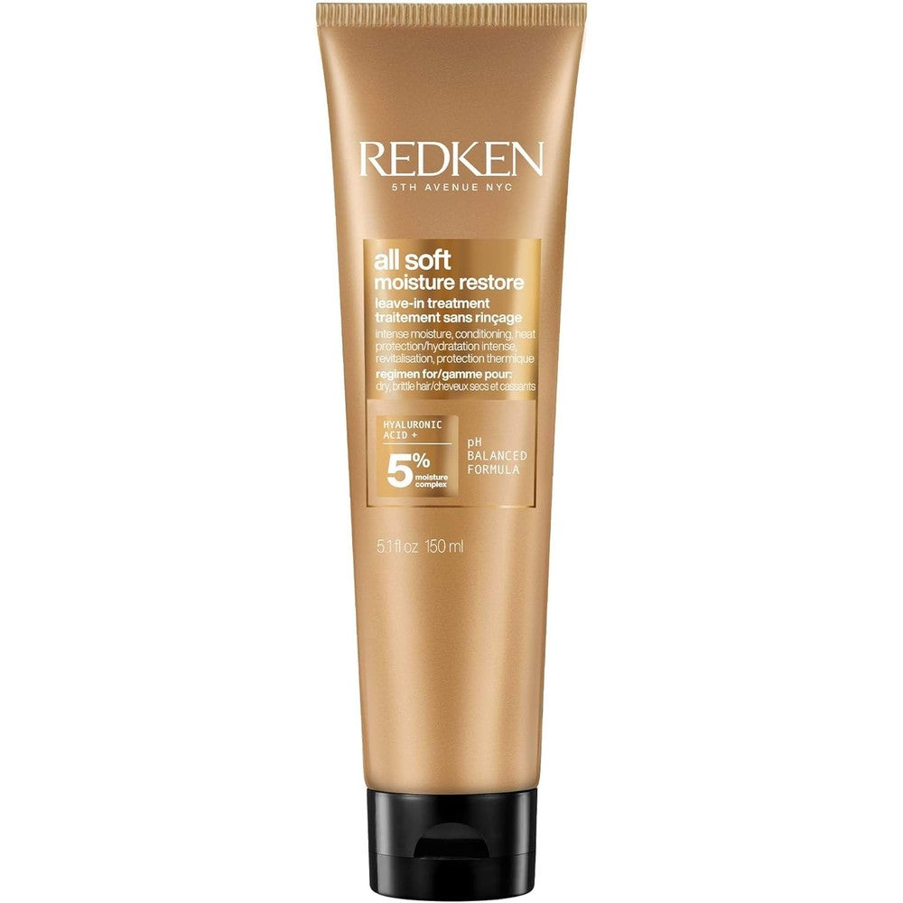Redken All Soft Moisture Restore Leave-In Treatment front view packaging