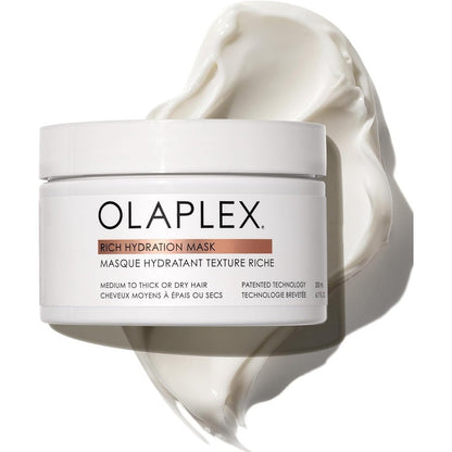 Olaplex Rich Hydration Mask front view of the 200 milliliter jar on a clean background