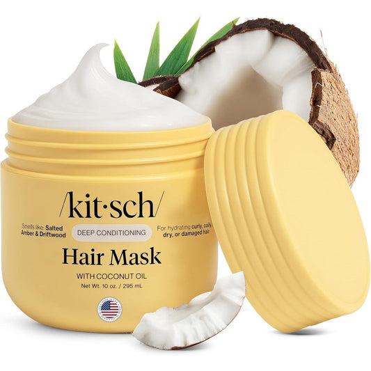 Kitsch Deep Conditioning Hair Mask front view of 10 Ounce jar