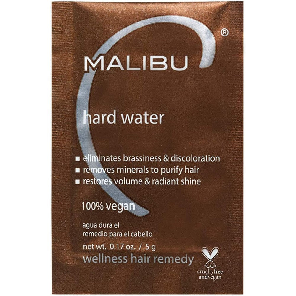 Malibu C hard water wellness hair remedy front view packet