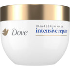 Dove hair intensive repair 10 in 1 serum mask front view jar