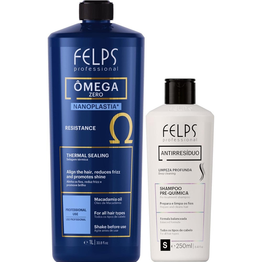 Felps Professional Omega Zero Hair Smoothing Kit front view