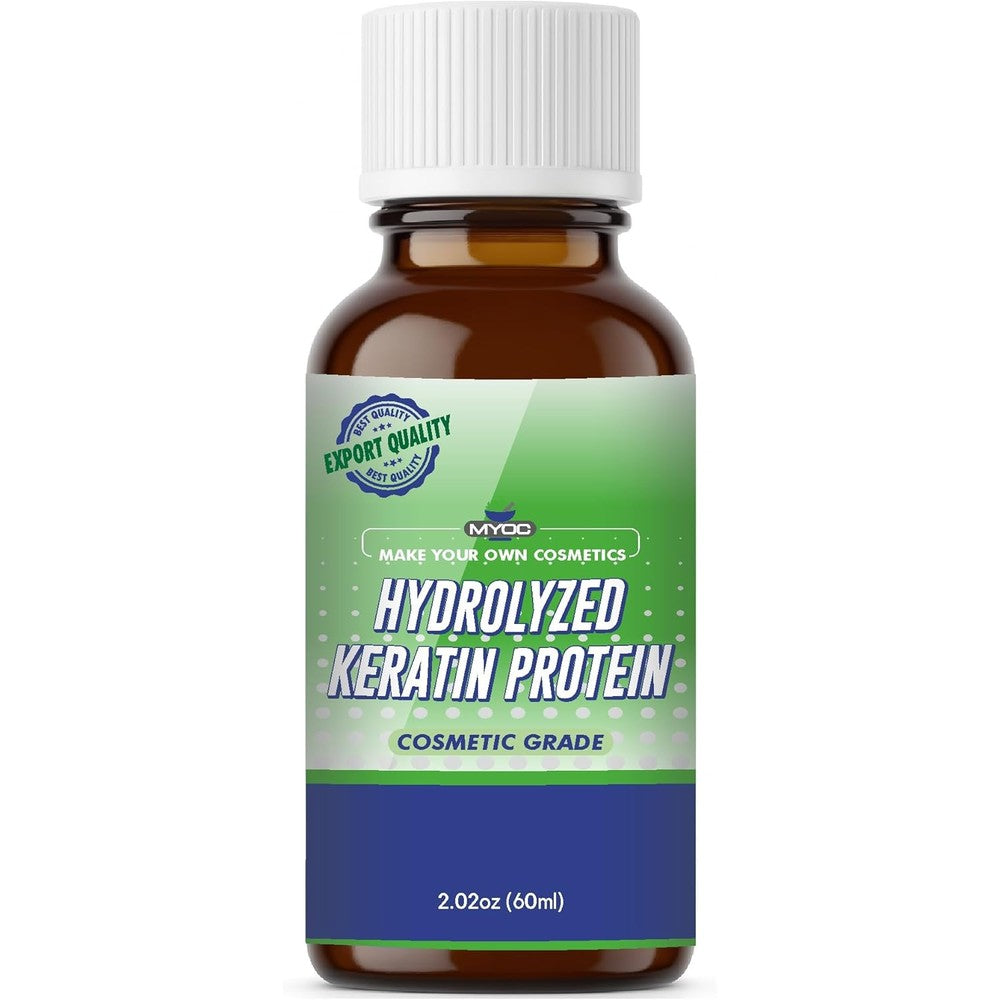 Myoc Hydrolyzed Keratin Liquid front view 60ml bottle