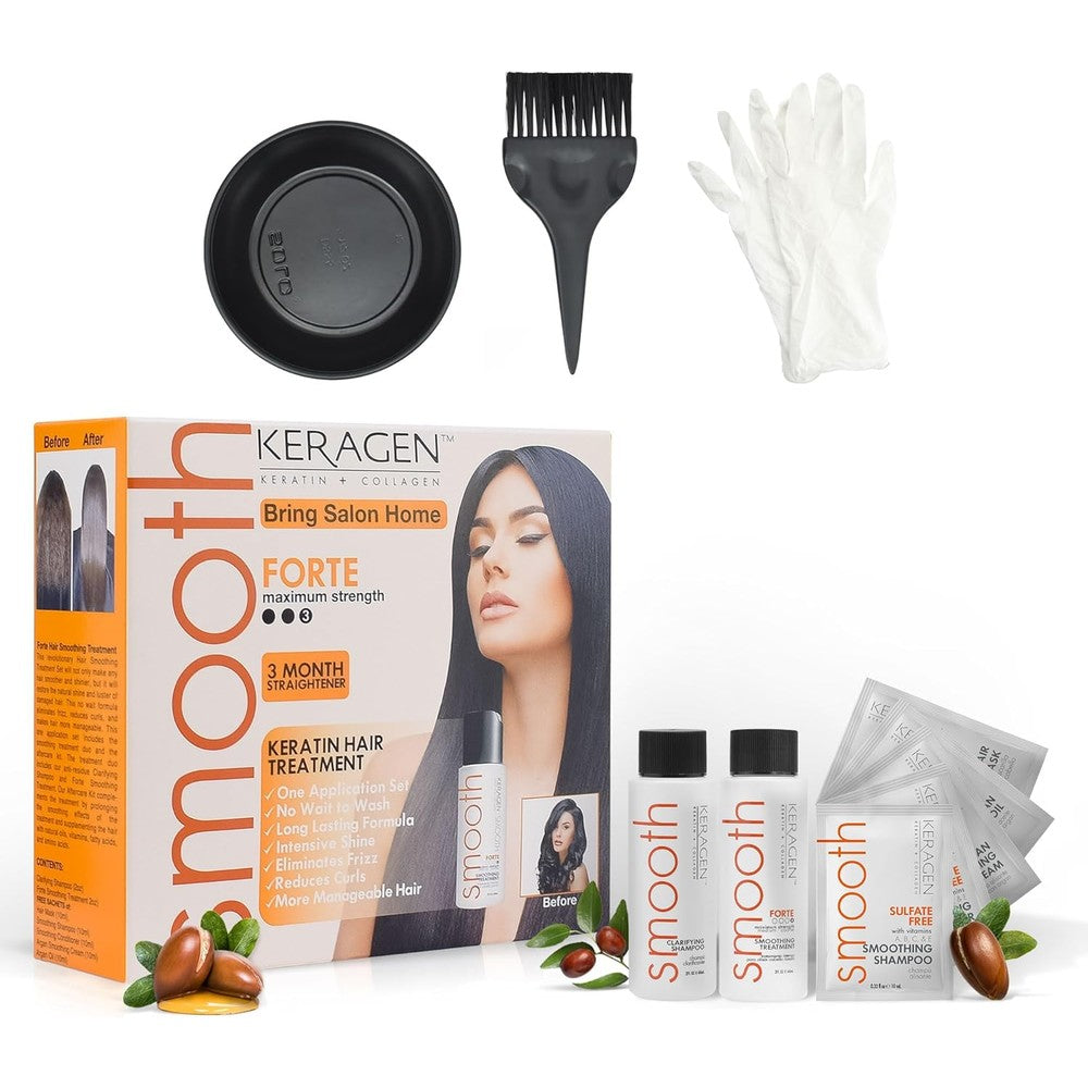 Keragen Brazilian Keratin Smoothing Treatment Express Home Kit front view