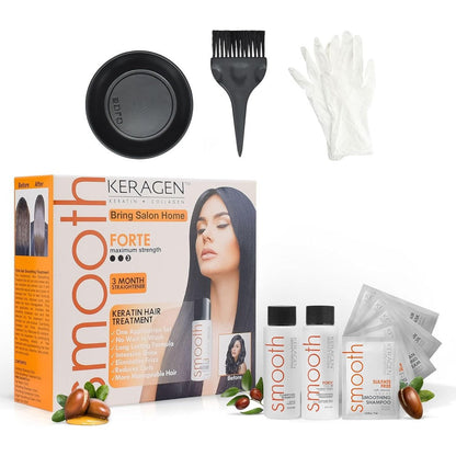 Keragen Brazilian Keratin Smoothing Treatment Express Home Kit front view