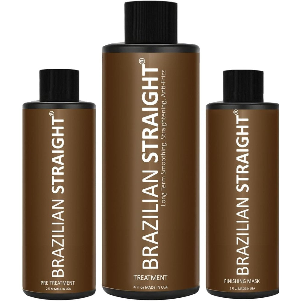 Brazilian Straight hair straightening kit bottle front view