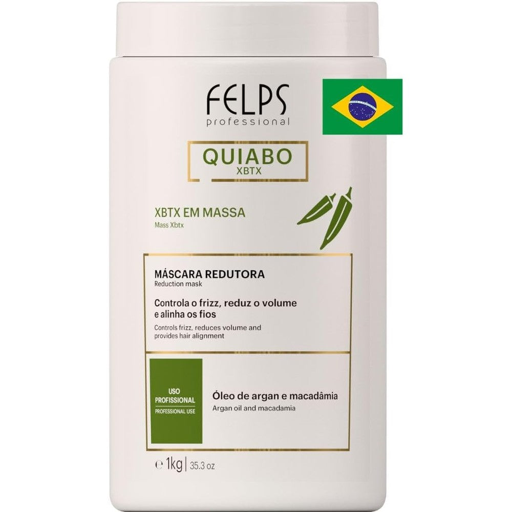 Felps Professional Quiabo Okra XBTX hair treatment 1kg front view