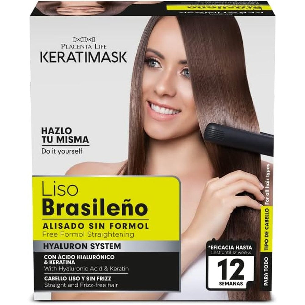 Placenta Life Keratimask Brazilian Straightening Treatment Kit front view