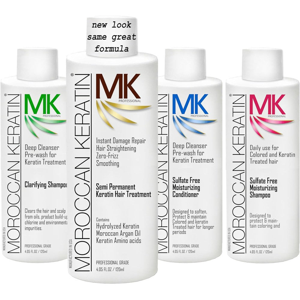 Moroccan Keratin Brazilian Hair Treatment 4 piece set front view