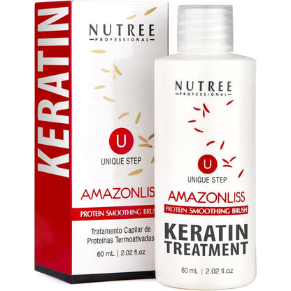 Amazonliss Brazilian Keratin Smoothing Treatment bottle front view