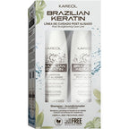 Kareol Brazilian Keratin Post Straightening Kit shampoo and conditioner set front view