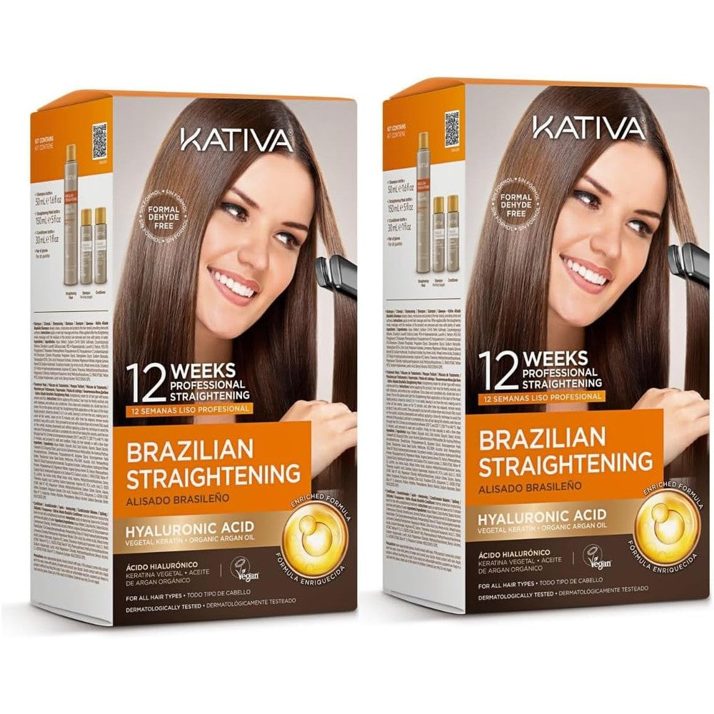 Kativa Brazilian Straightening Kit front view
