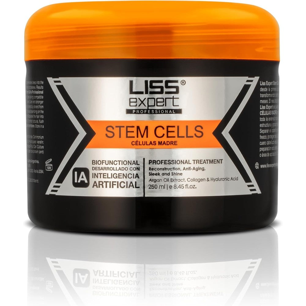 Liss Expert Stem Cells Smoothing Treatment bottle front view for professional hair straightening
