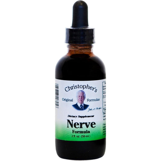Christopher's Original Formulas Nerve Formula liquid bottle front view