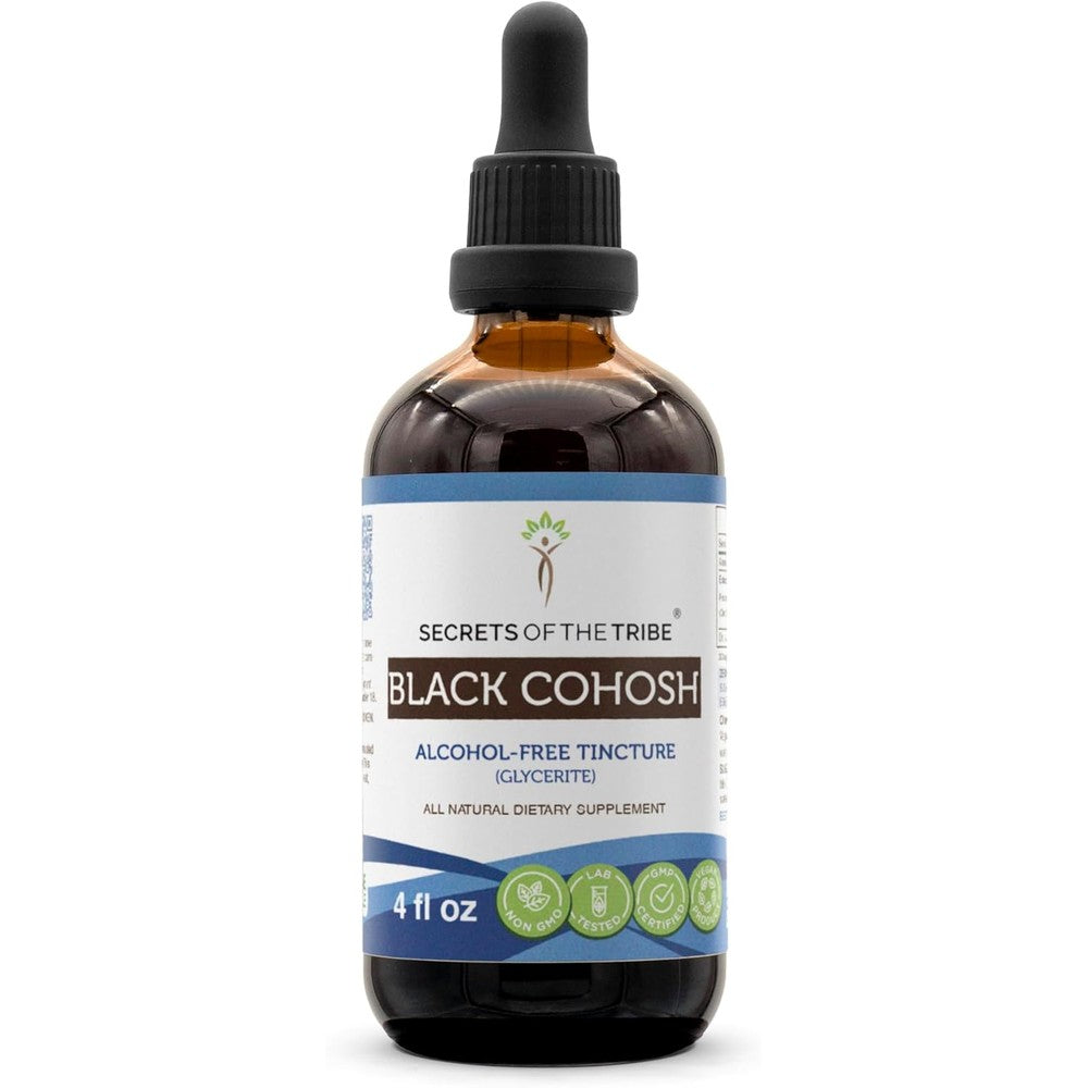 Secrets of the Tribe Black Cohosh Tincture front view 4 fluid ounce