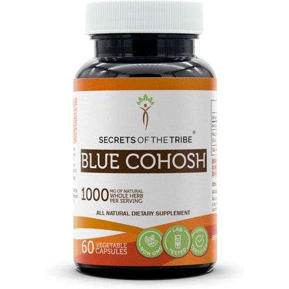 Secrets of the Tribe Blue Cohosh 60 capsules bottle front view