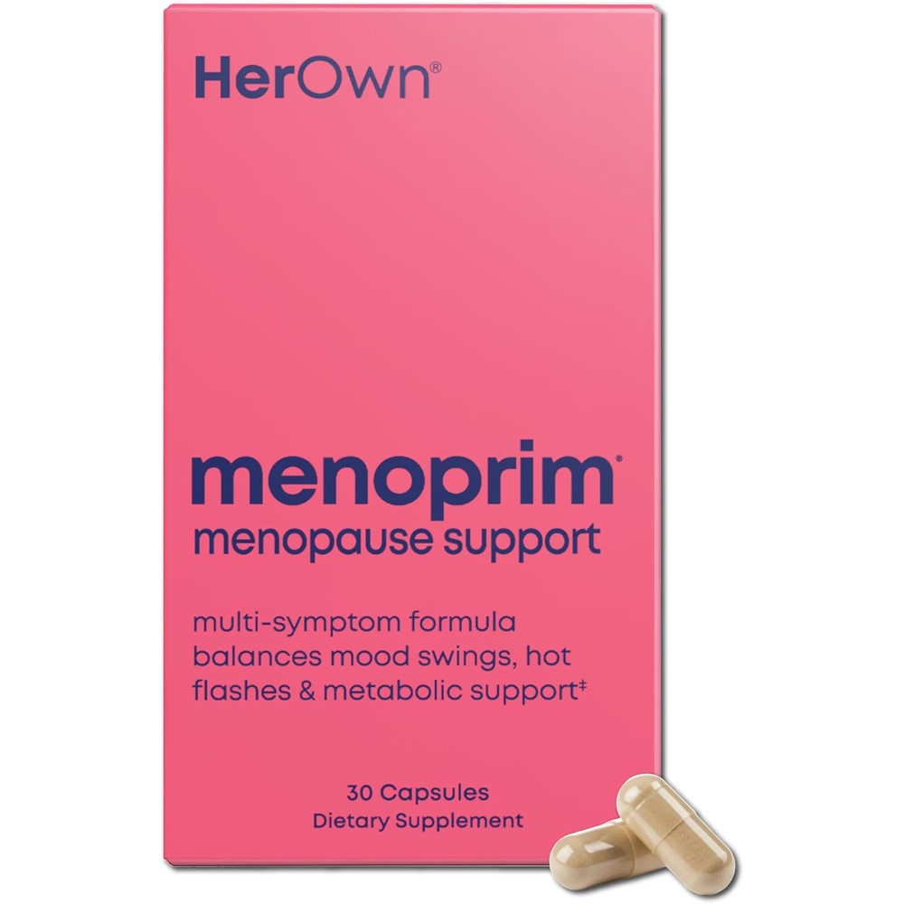 Her Own Menoprim menopause support bottle front view