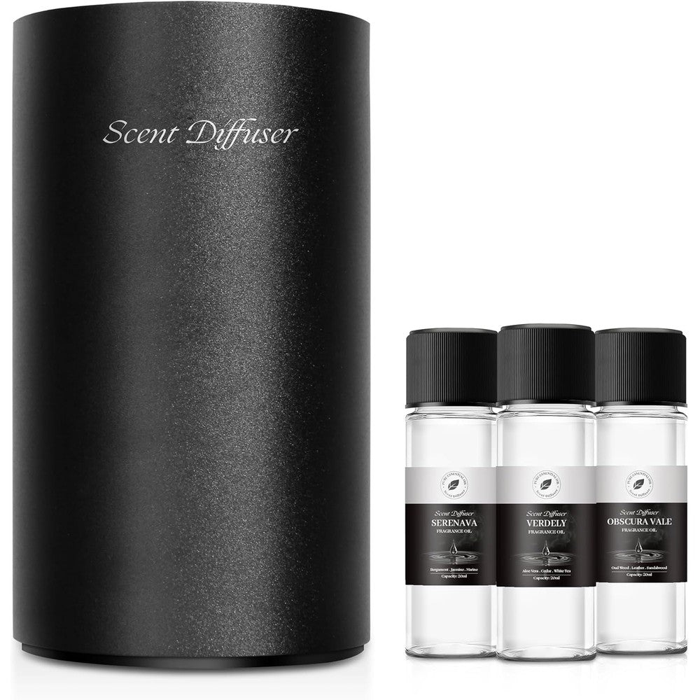 EvCZen Waterless Essential Oil Diffuser front view of black portable nebulizer.