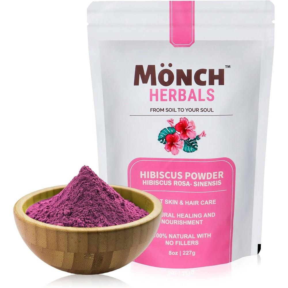 Noble Nature MONCH HERBALS Hibiscus Powder front view packaging