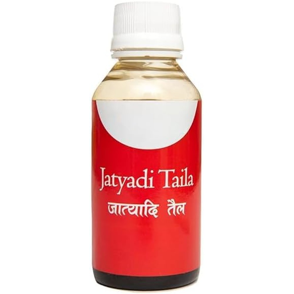 Tansukh Jatyadi Tail 100ml bottle front view for wound healing and cracked heels.