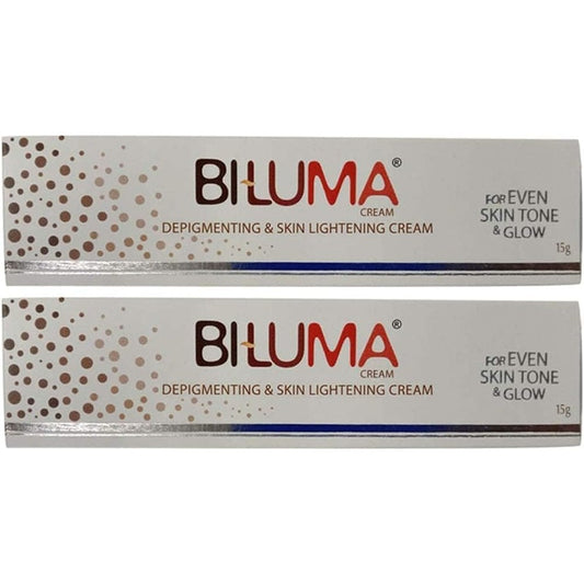 Biluma Skin Brightening Cream Pack of 2 front view for hyperpigmentation treatment.