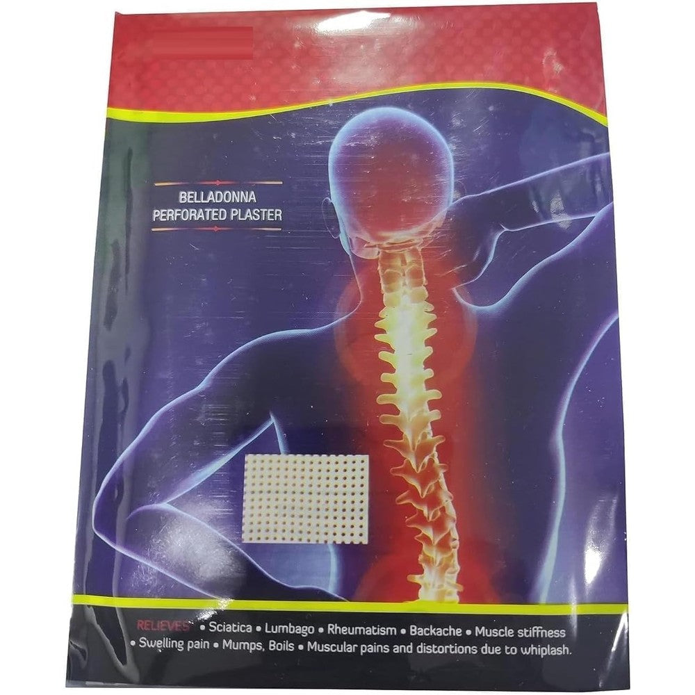 Ayucine Forever Nacht Belladonna Perforated Plaster front view pain relief patch.