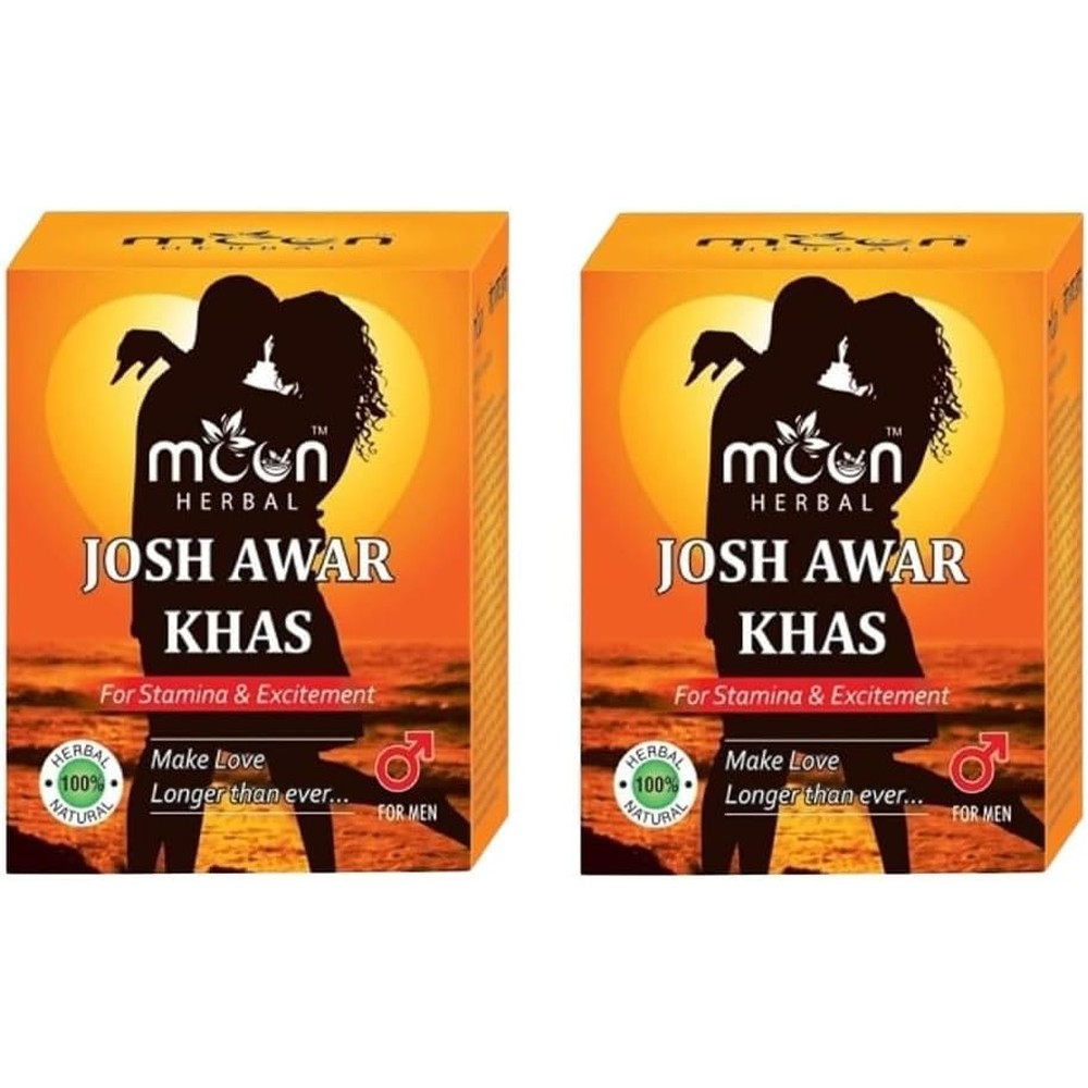 Moon Herbal Josh Awar Khas 250 grams front packaging for men's stamina.