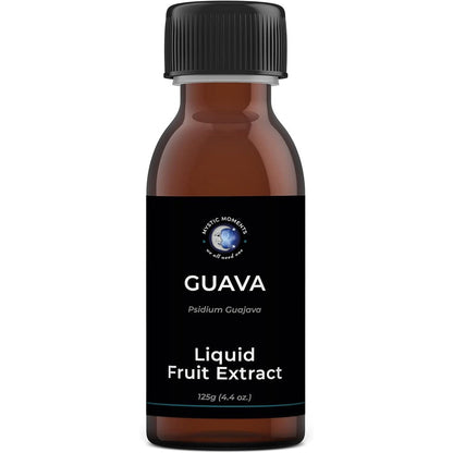 Mystic Moments Guava Liquid Fruit Extract 125g bottle front view for DIY skincare
