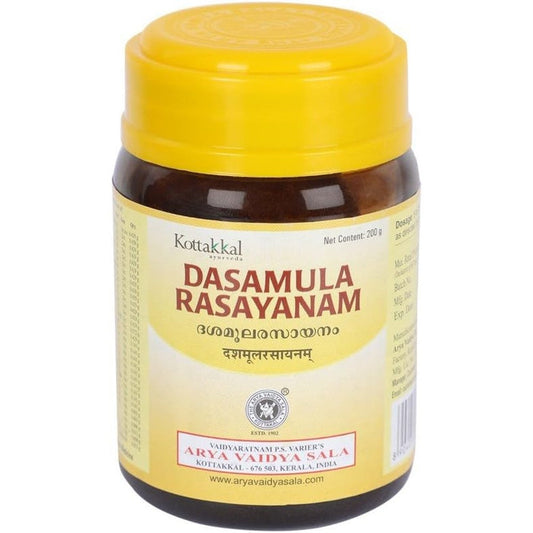 Kottakkal Ayurveda Dasamula Rasayanam 200g jar front view for respiratory health and cough relief.