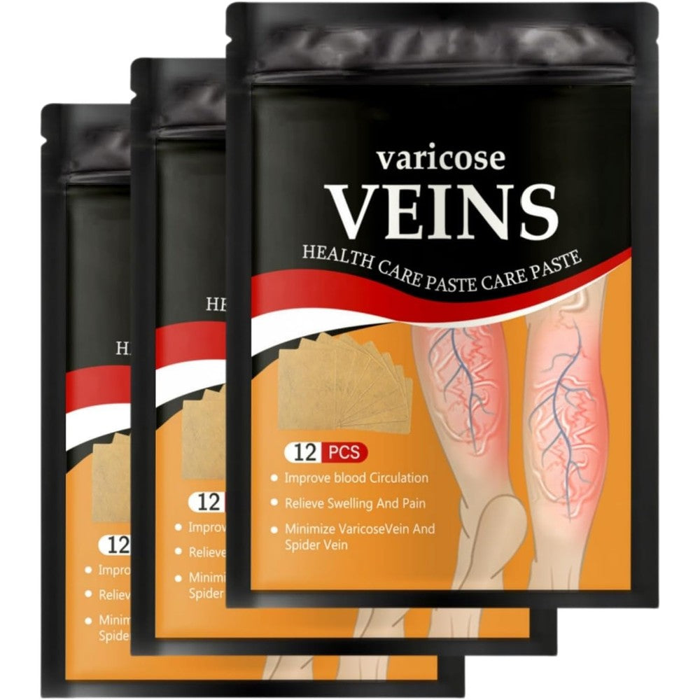 NiTa HyHy Varicose Vein Relief Patches front packaging showing 36 count.