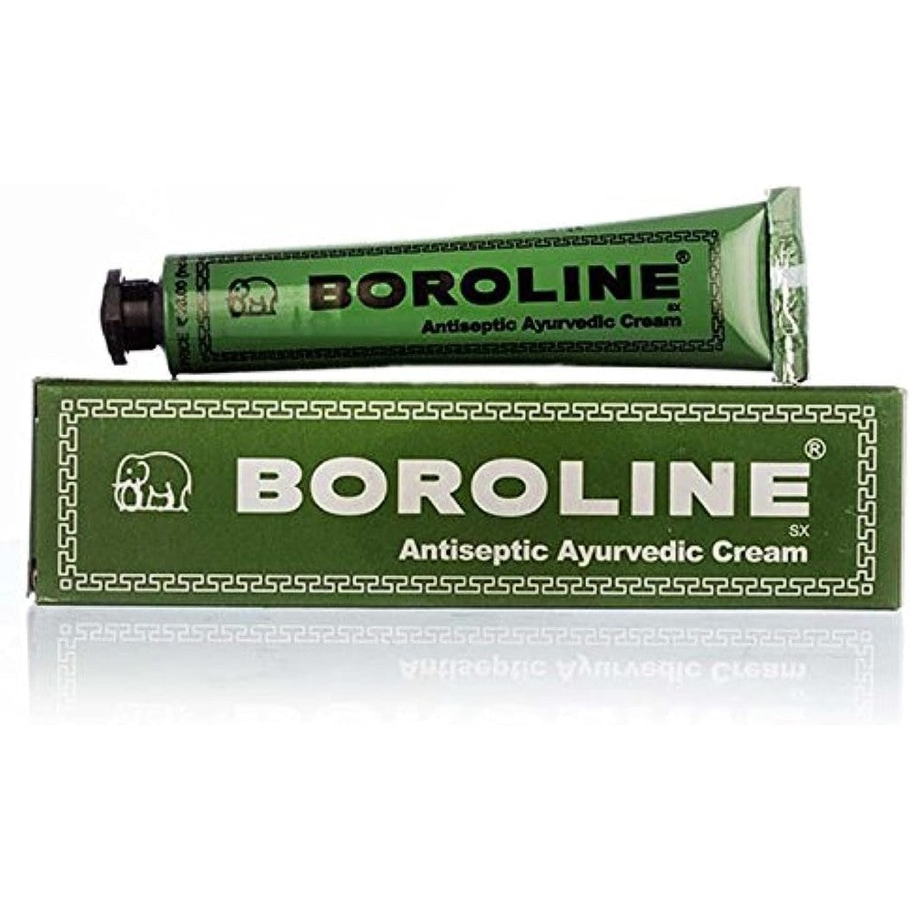 Boroline Antiseptic Ayurvedic Cream two pack front view for dry skin healing