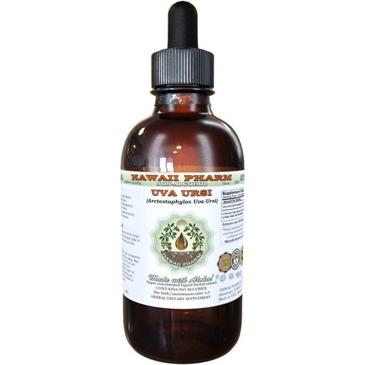 Hawaii Pharm Uva Ursi Alcohol Free Liquid Extract front label view herbal supplement