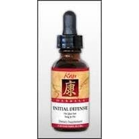 Kan Herbals Initial Defense 2 Ounce bottle front view authentic immune support supplement.