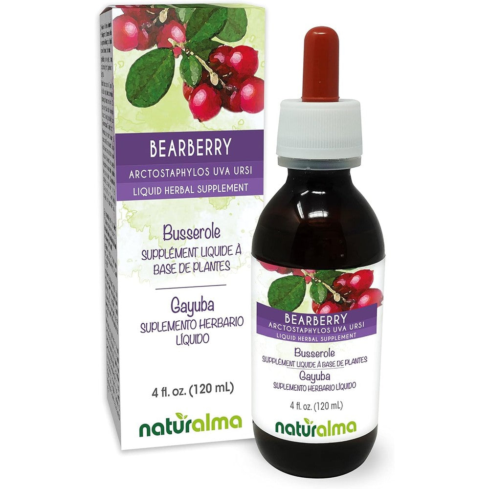 Naturalma Bearberry Uva Ursi Leaf Tincture front view bottle