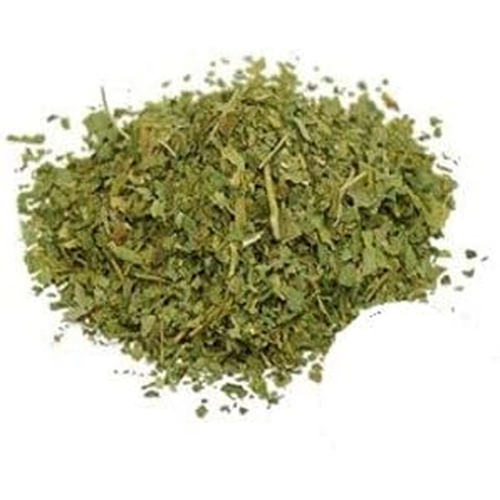 Starwest Botanicals Organic Passion Flower Leaf Cut and Sifted 1 lb bag front view for herbal tea.