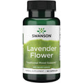 Swanson Full Spectrum Lavender Flower 400 Milligrams 60 Capsules front view herbal supplement bottle
