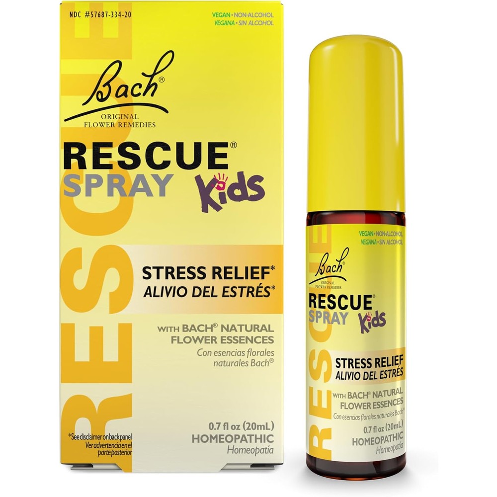 Bach RESCUE Kids Spray 20ml front view for natural stress relief