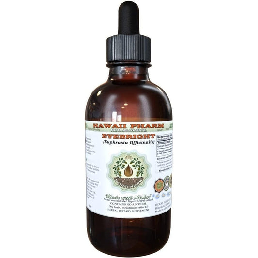 Hawaii Pharm Eyebright Alcohol-Free Liquid Extract front view for eye health support.