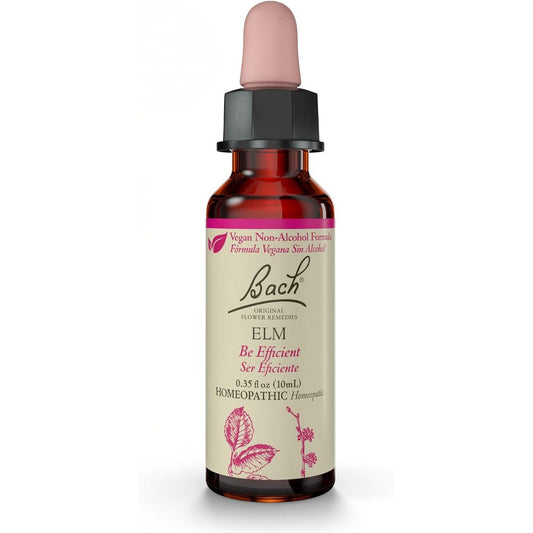 Bach Original Flower Remedies Elm 10ml front view bottle for emotional balance.