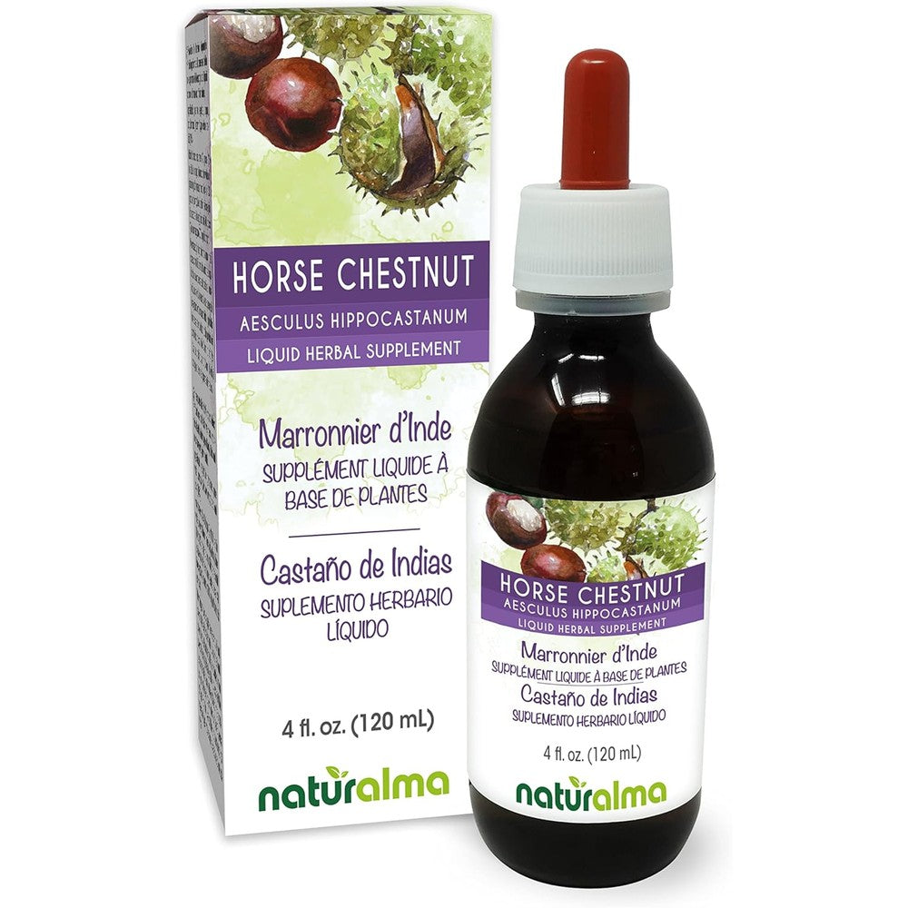 Naturalma Horse Chestnut Seed Alcohol-Free Tincture front view liquid extract