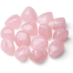 MAIBAOTA Rose Quartz Crystals bulk polished tumbled stones front view