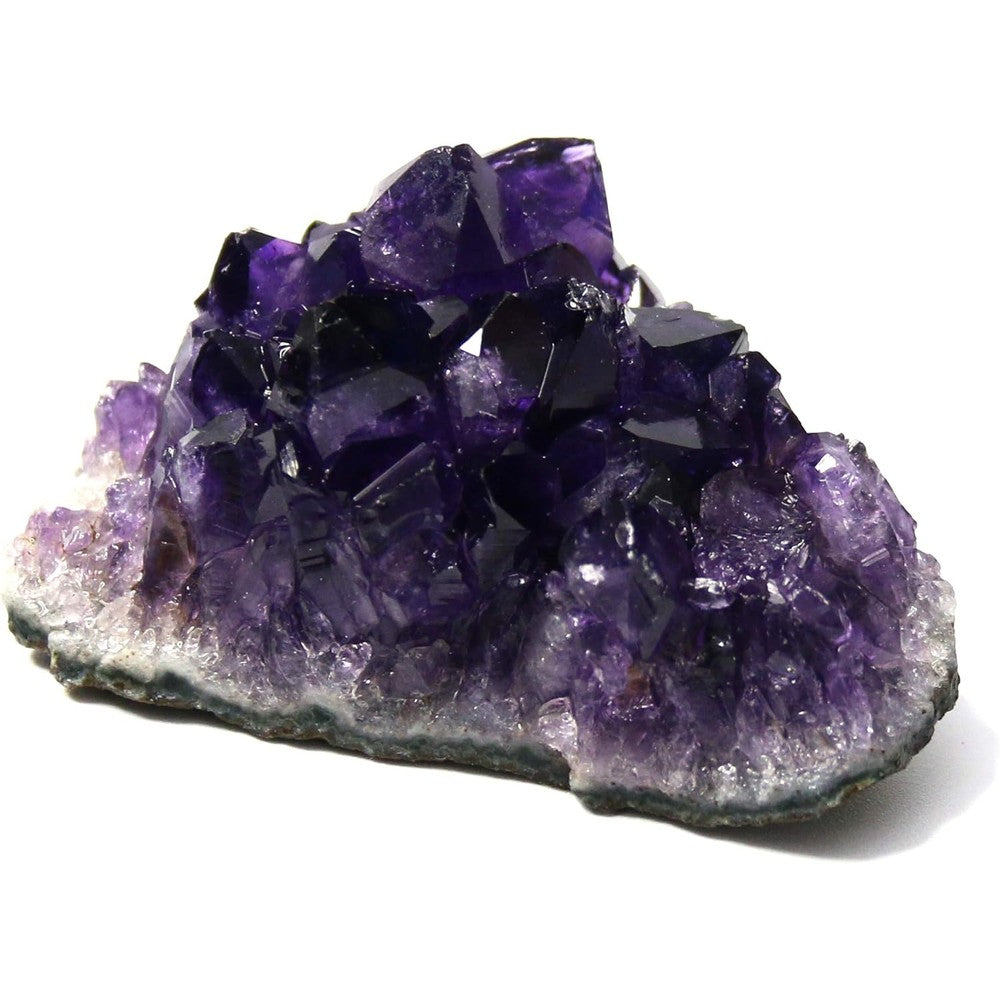 Namzi Raw Amethyst Crystal Cluster front view natural purple points
