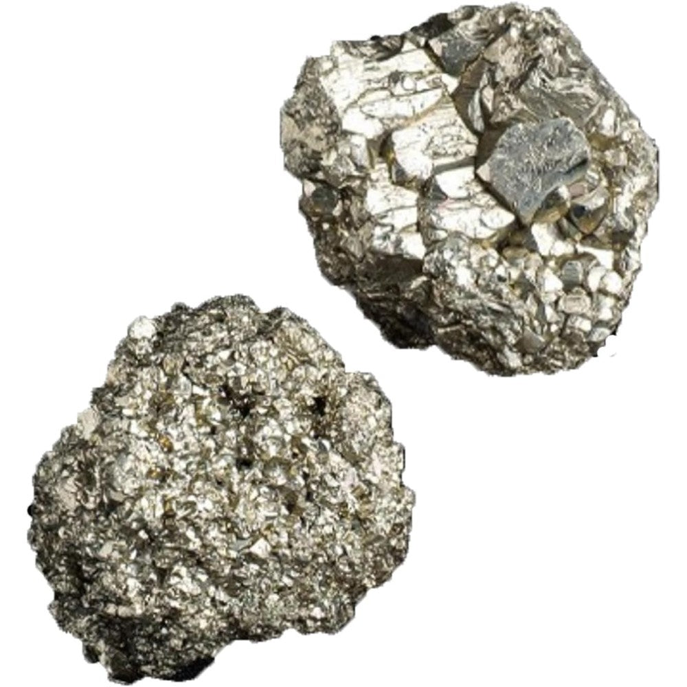 Apengshi Pyrite Raw Crystals front view natural healing stones