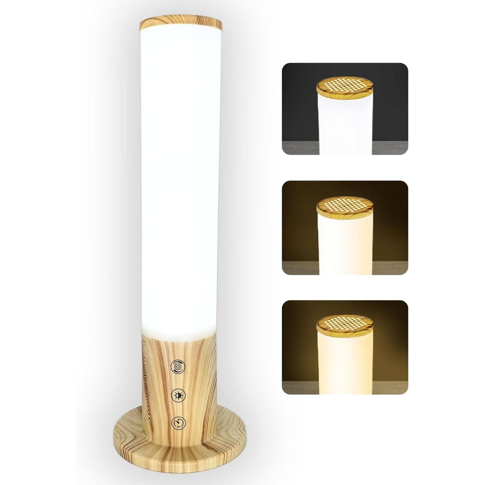 VUSIHOO light therapy lamp 10000 lux front view on office desk