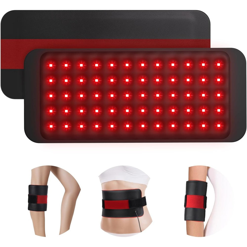 Comfytemp red light therapy wrap for body front view showcasing the soft Lycra fabric layout