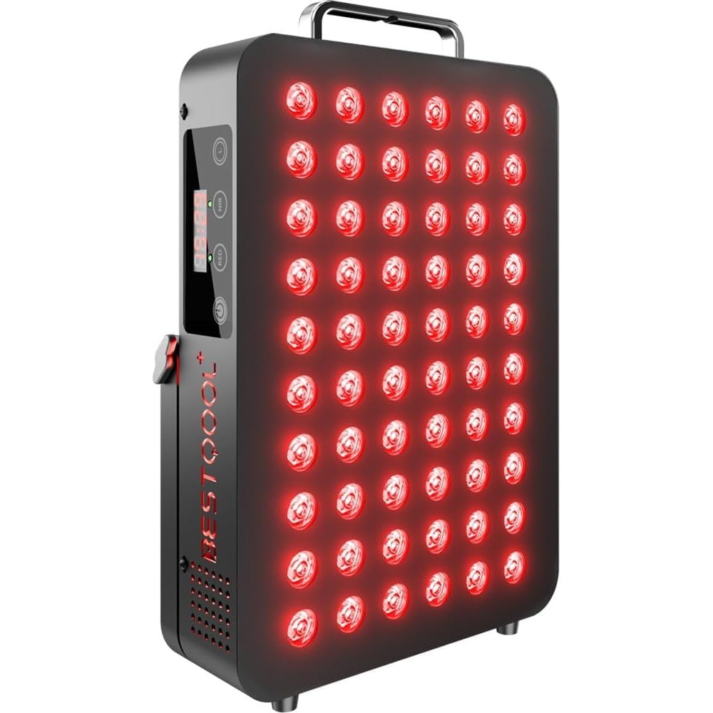BestQool Red Light Therapy BQ60 panel front view displaying the premium black dual-chip LED design for anti aging benefits