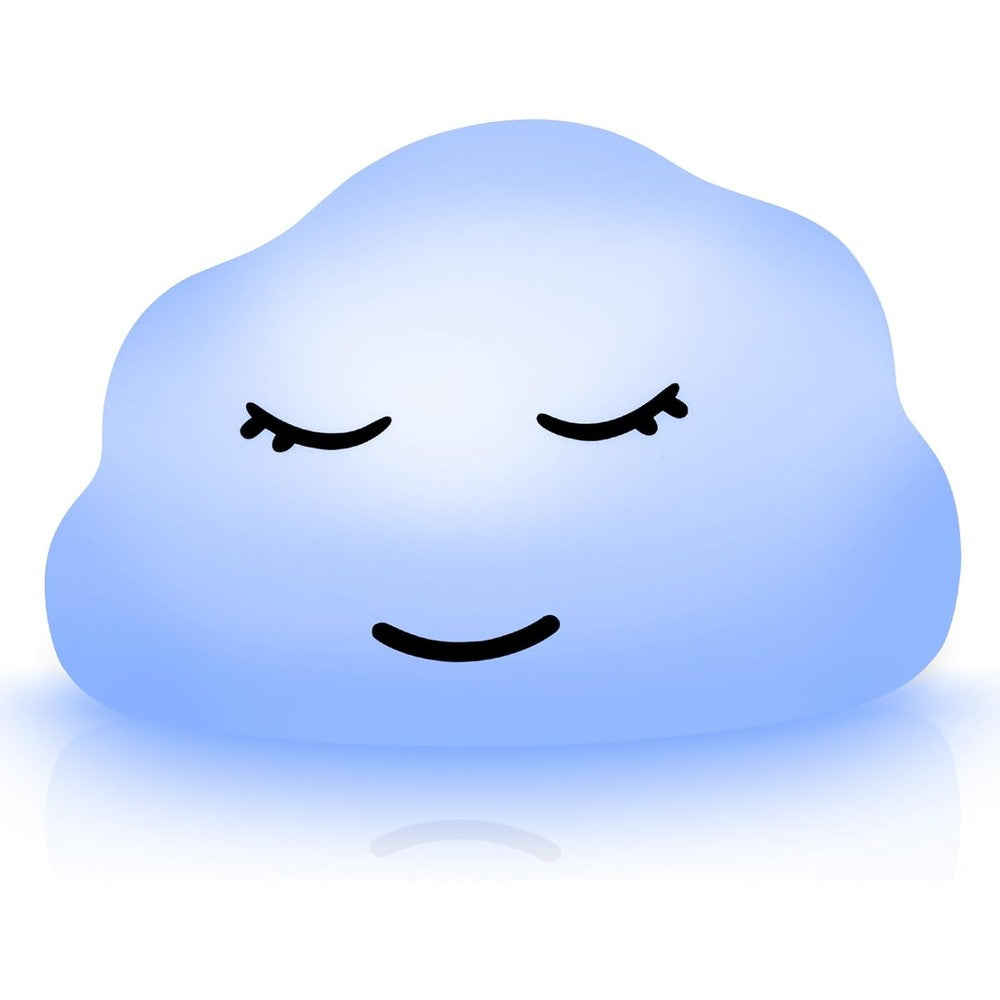 YeeBeny breathing lamp guided visual meditation tool front view showcasing the cute white cloud design for anxiety relief.